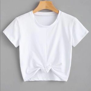 White crop top tshirt